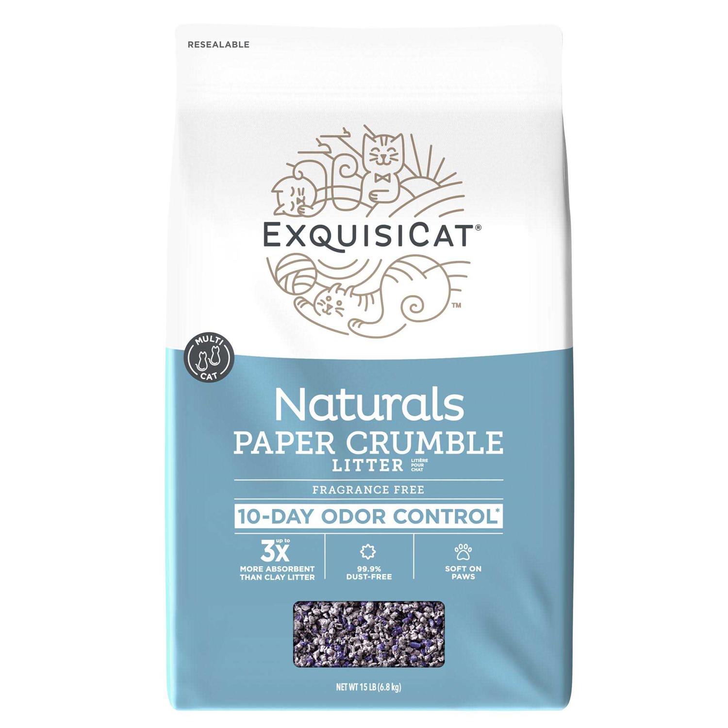 ExquisiCat Naturals Paper Multi-Cat Litter - Healthber