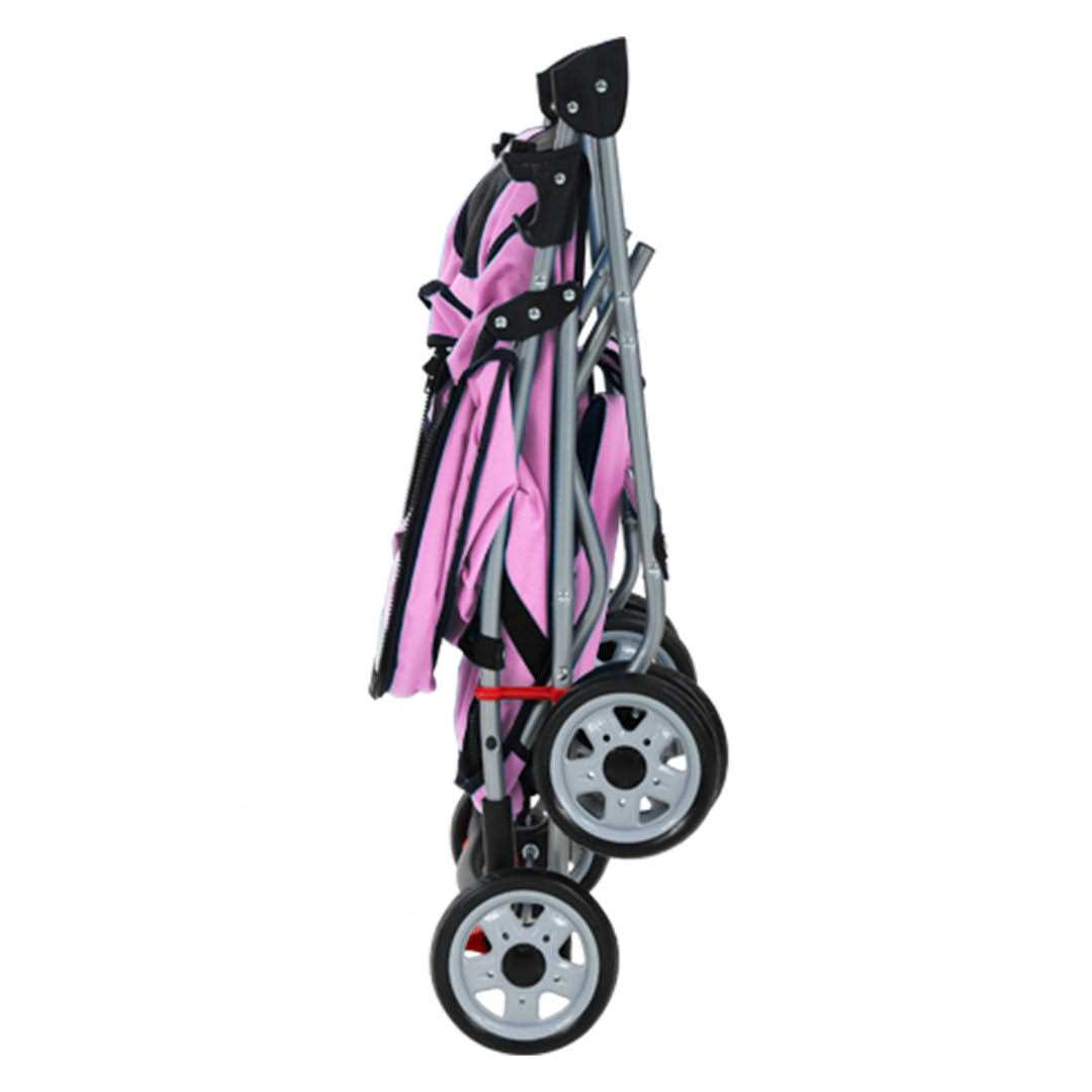 BestPet Pet Stroller Cat Dog Cage Stroller Travel Folding Carrier - Healthber