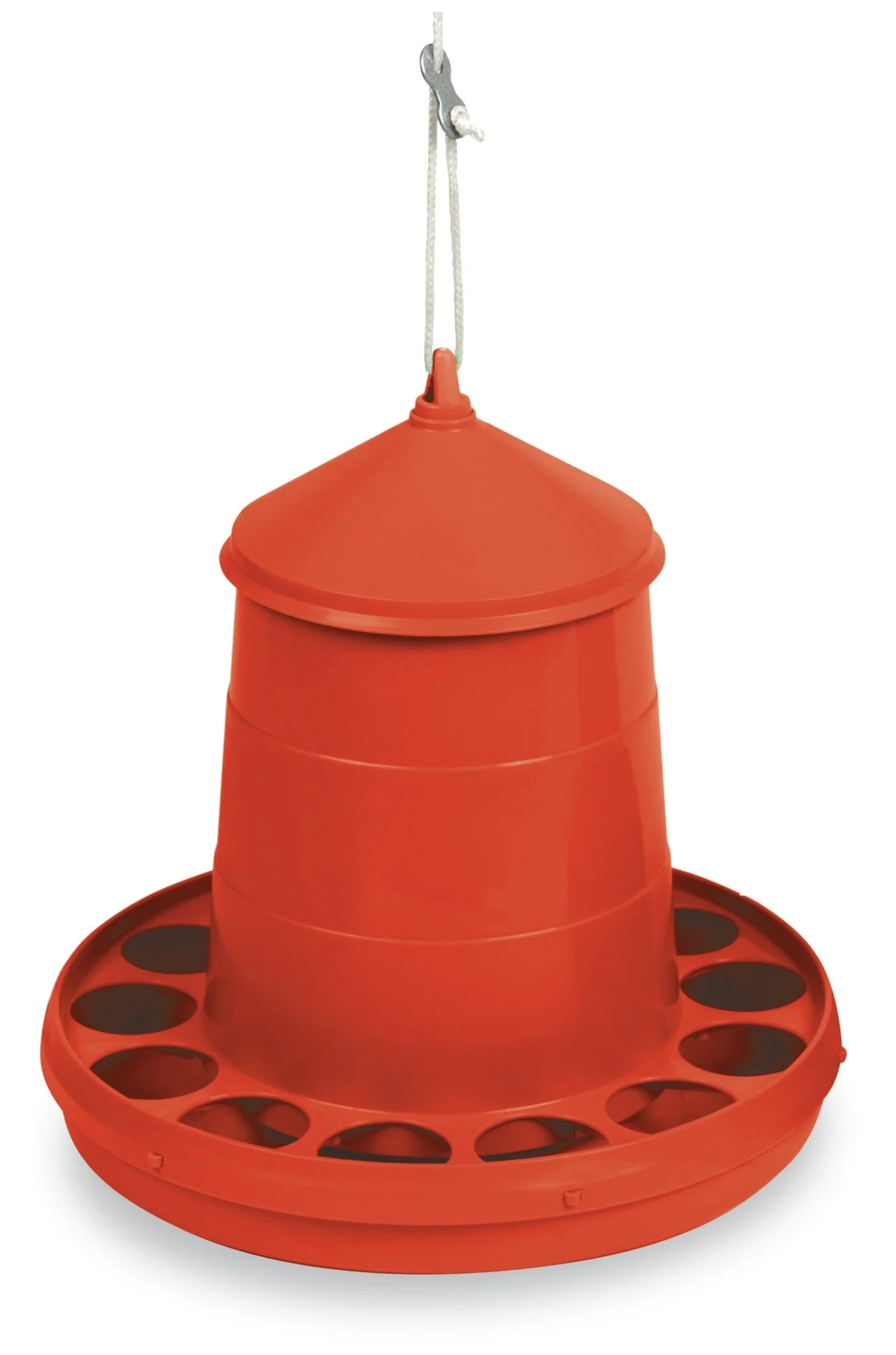 Plastic Hanging Chicken Feeder, 4 lbs - Healthber