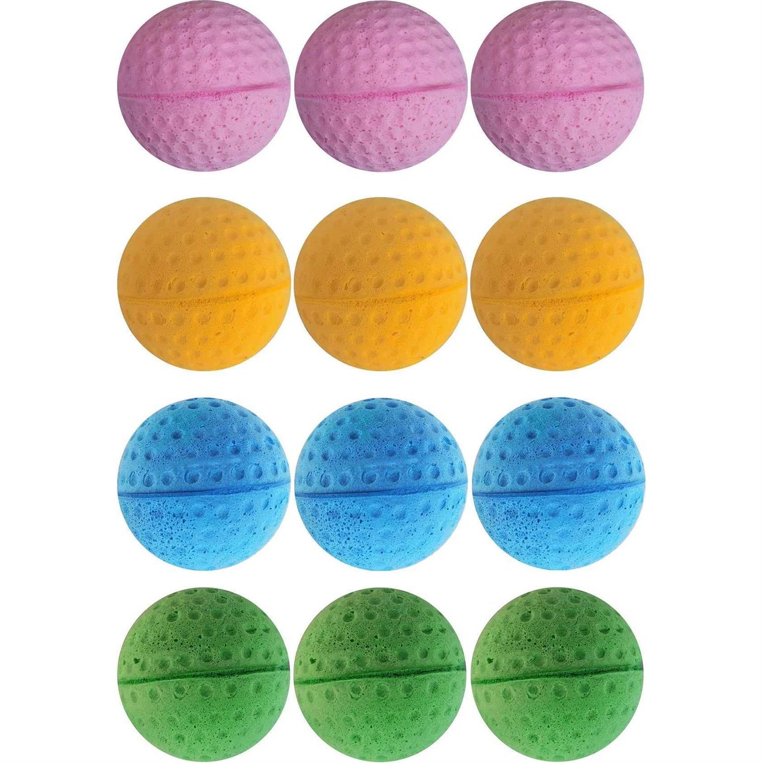 GINFH Cat Foam Ball Cat Sponge Ball Toy Cat Soccer Ball Toy - Healthber
