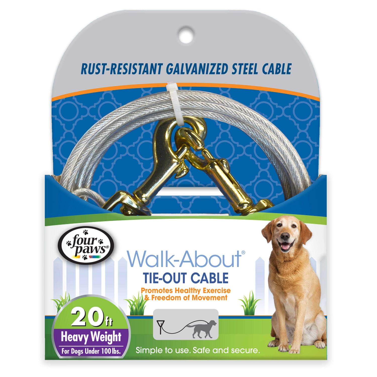 Four Paws Heavy Weight Tie Out Cable - Healthber