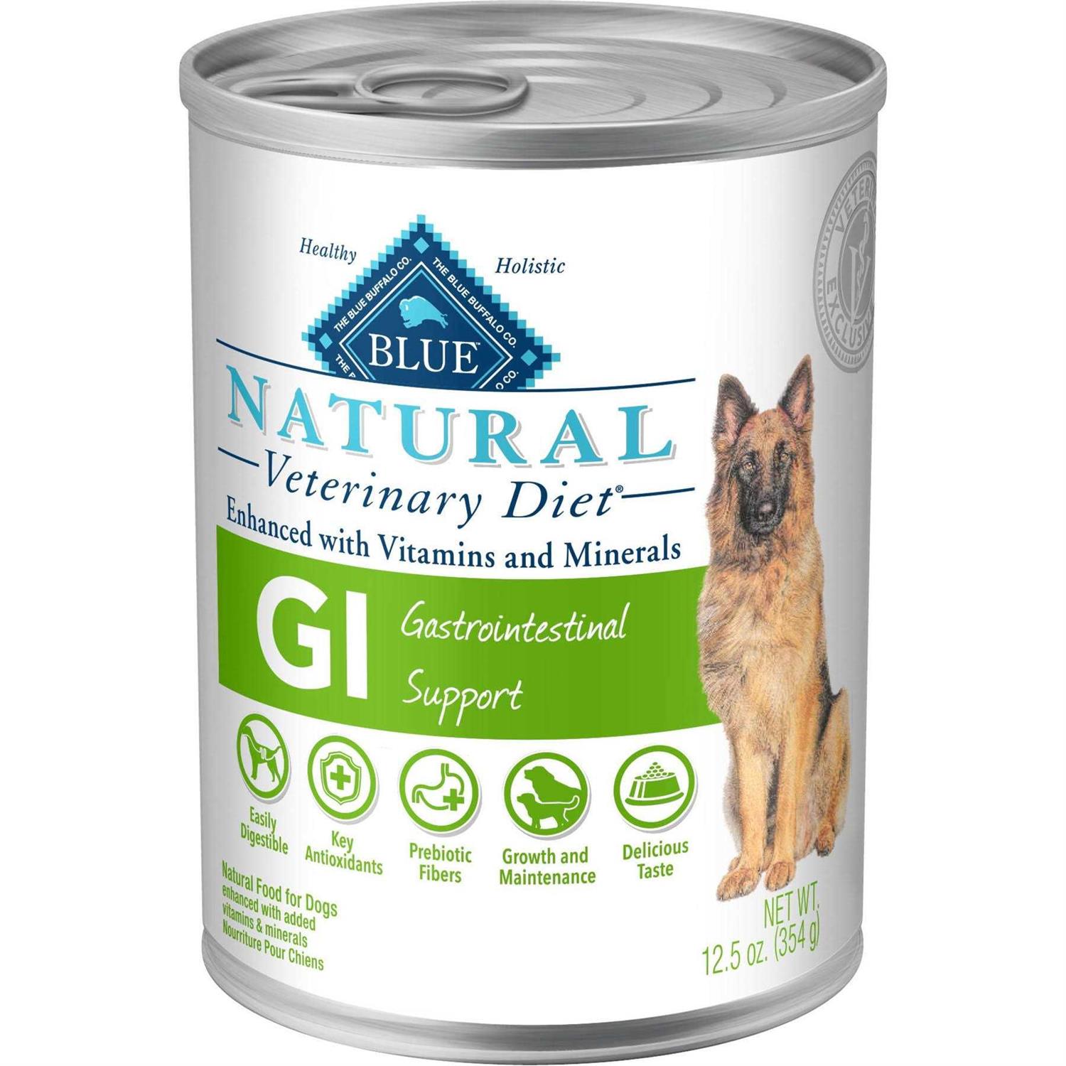 Blue Buffalo Natural Veterinary Diet GI Gastrointestinal Support Low Fat Dry Dog Food - Healthber