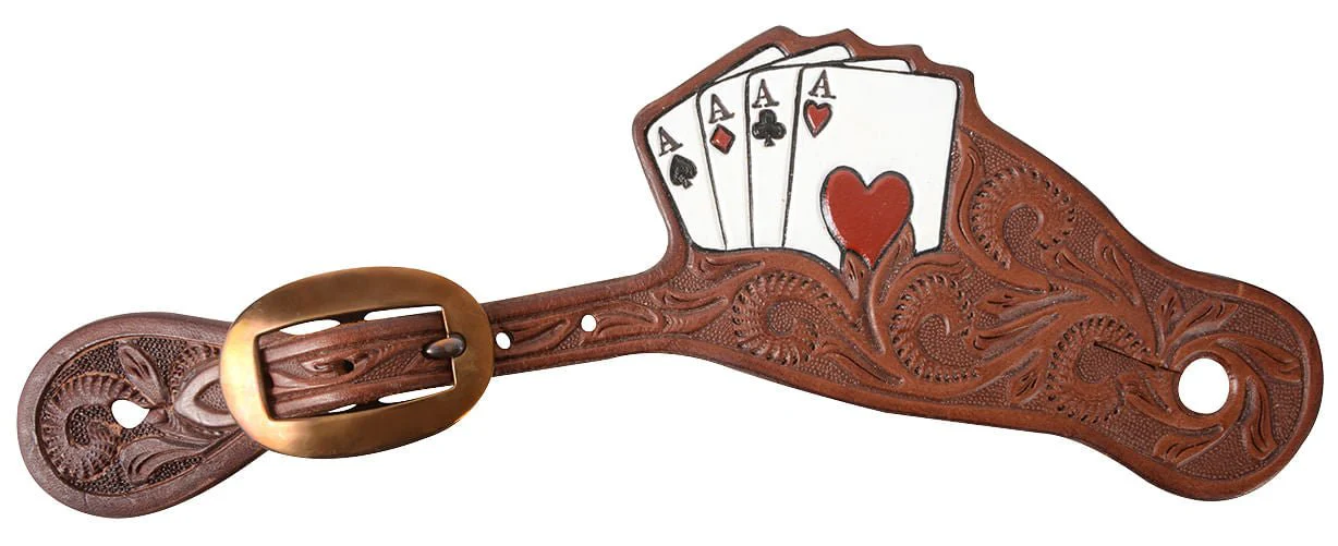 Men's Classic Equine Tombstone Spur Straps - Healthber