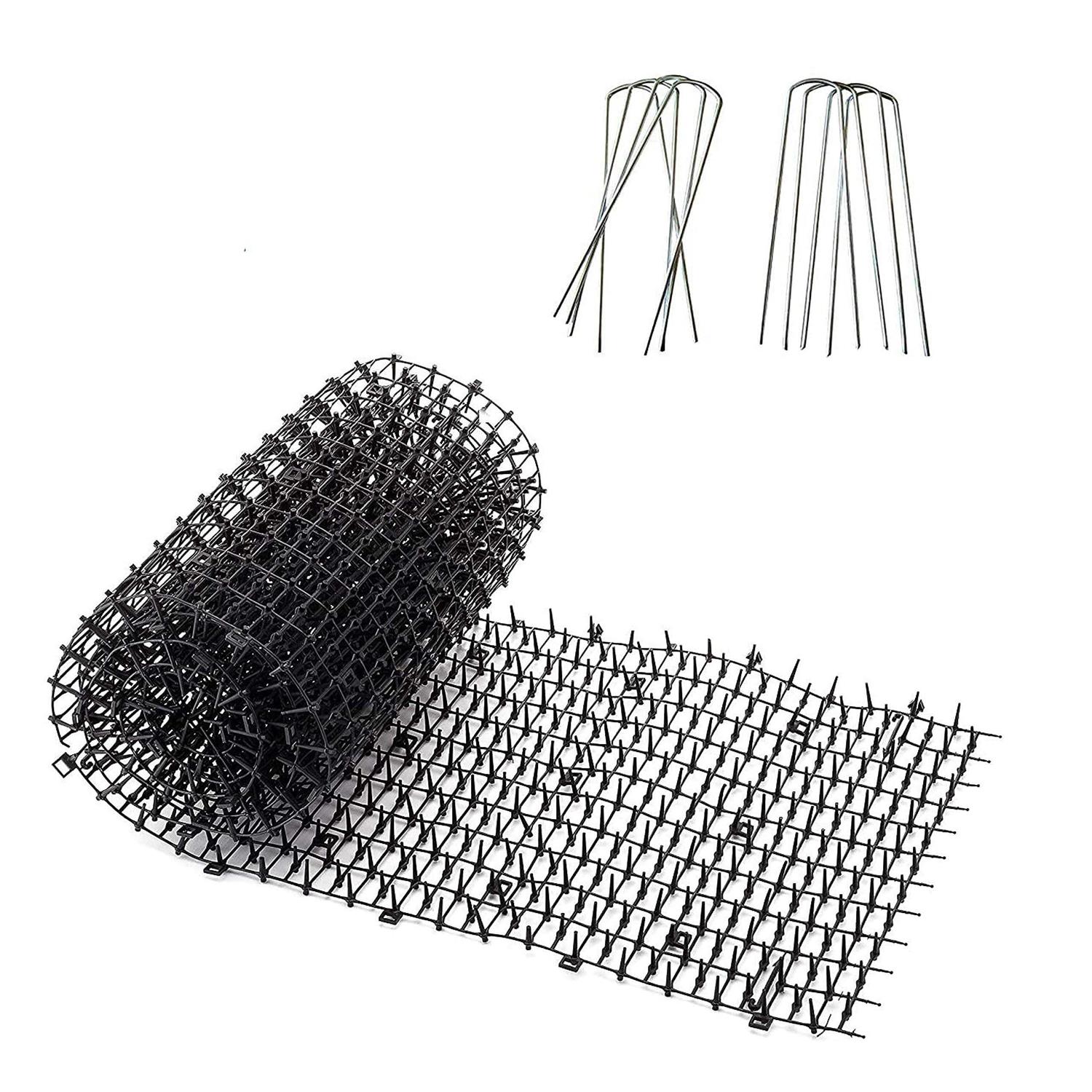 Homarden Outdoor Training Mat for Cats Cat Scat Mat Indoor and Outdoor Cat Spikes with 12 Garden Staples to Keep of Dog Off Couch and Keep - Healthber