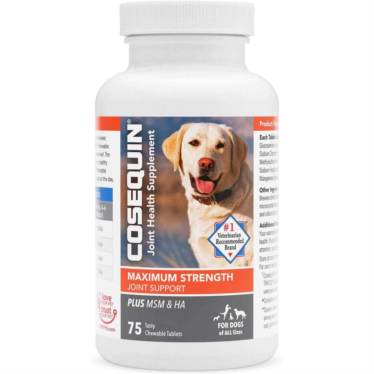 Cosequin Maximum Strength Plus MSM & HA for Dogs - Healthber