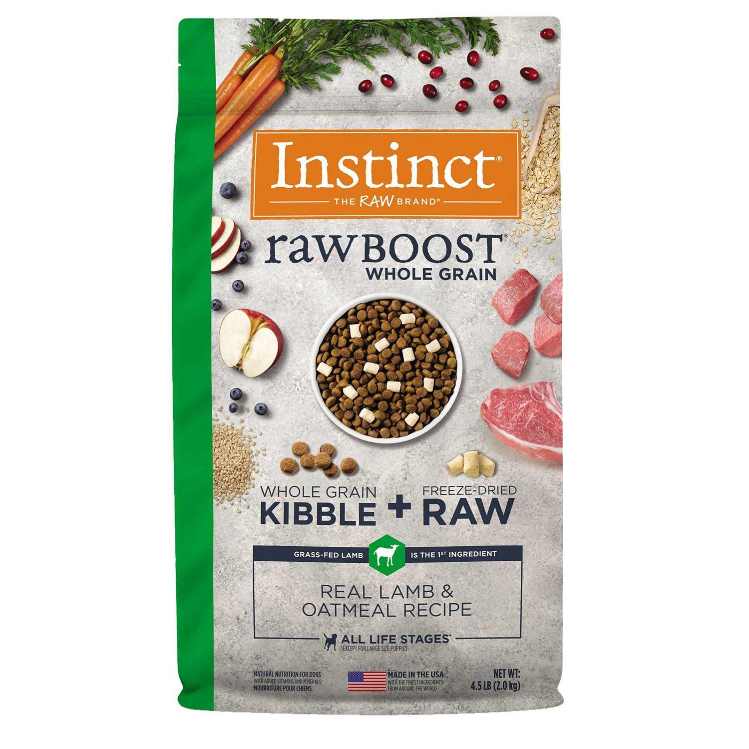 Instinct Raw Boost Whole Grain Real Lamb & Oatmeal Dry Dog Food - Healthber