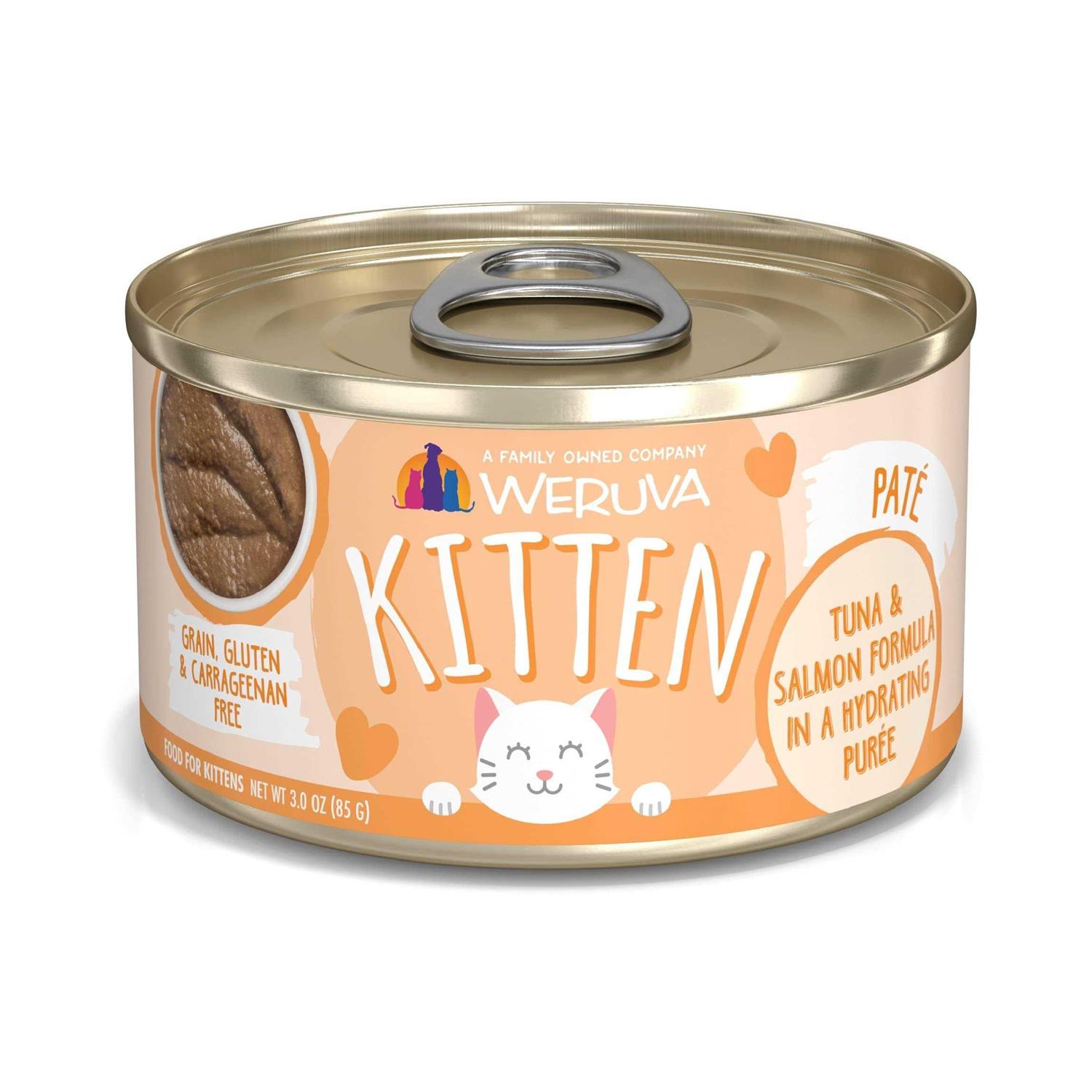 Weruva Kitten Tuna & Salmon Formula in a Hydrating Puree Cat Food - Healthber