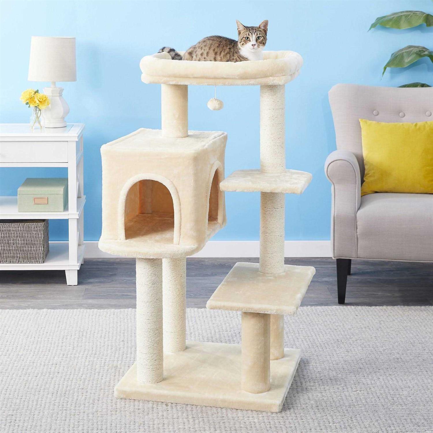 Frisco 48-in Heavy Duty Faux Fur Cat - Healthber