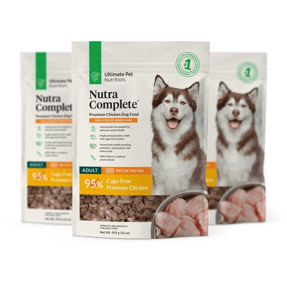Ultimate Pet Nutrition Freeze Dried Raw Nutra Complete Chicken Dog Food - Healthber