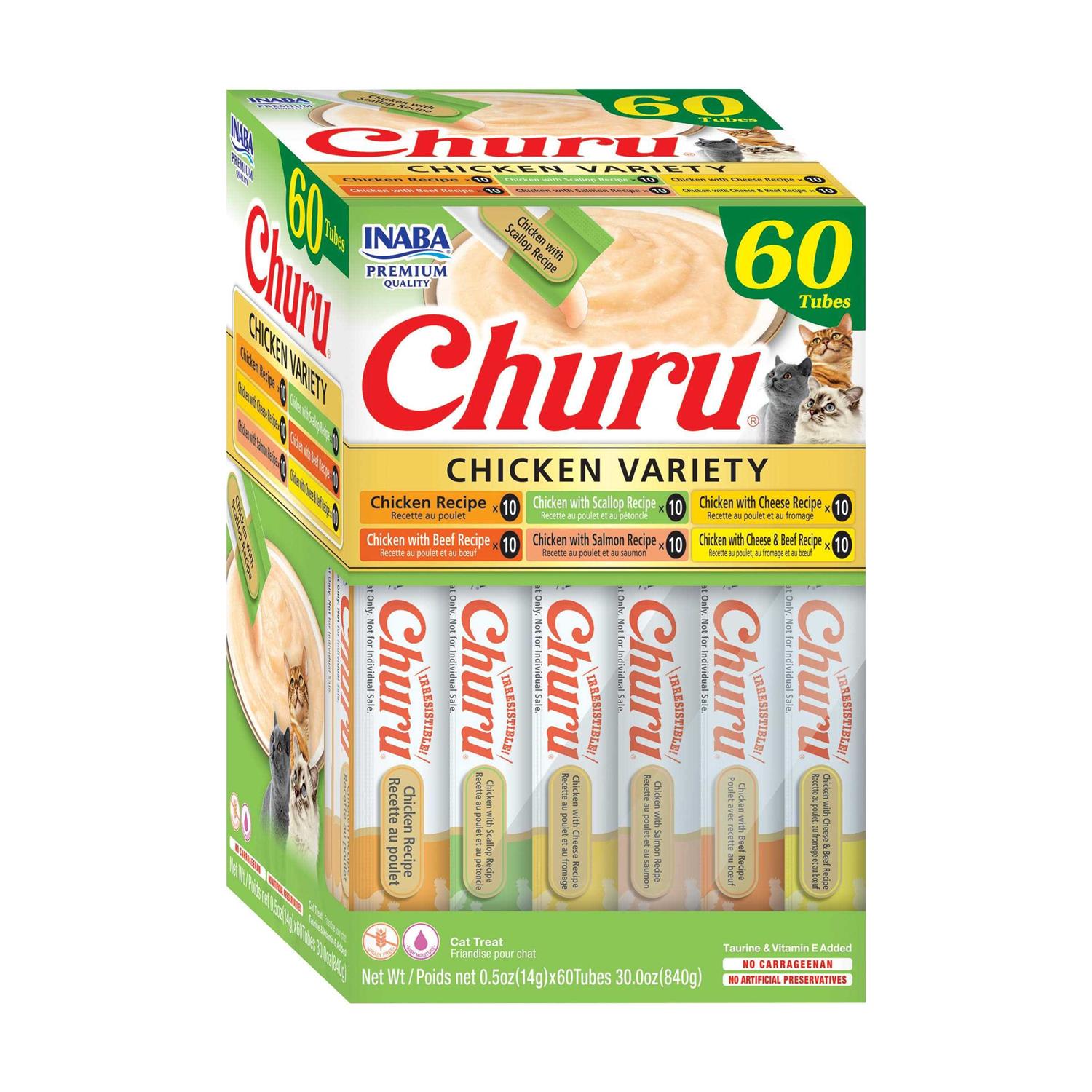Inaba Churu Chicken Variety Box 60 Tubes - Healthber