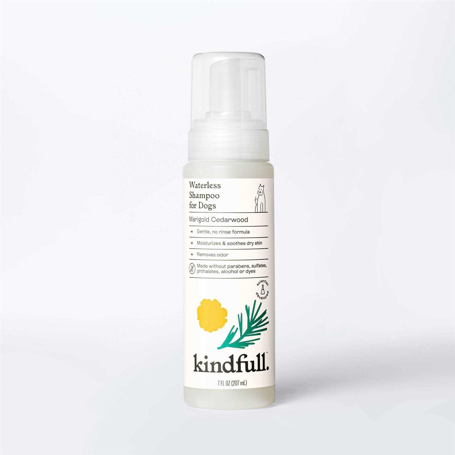 Kindfull Marigold Cedarwood Waterless Dog Shampoo - Healthber