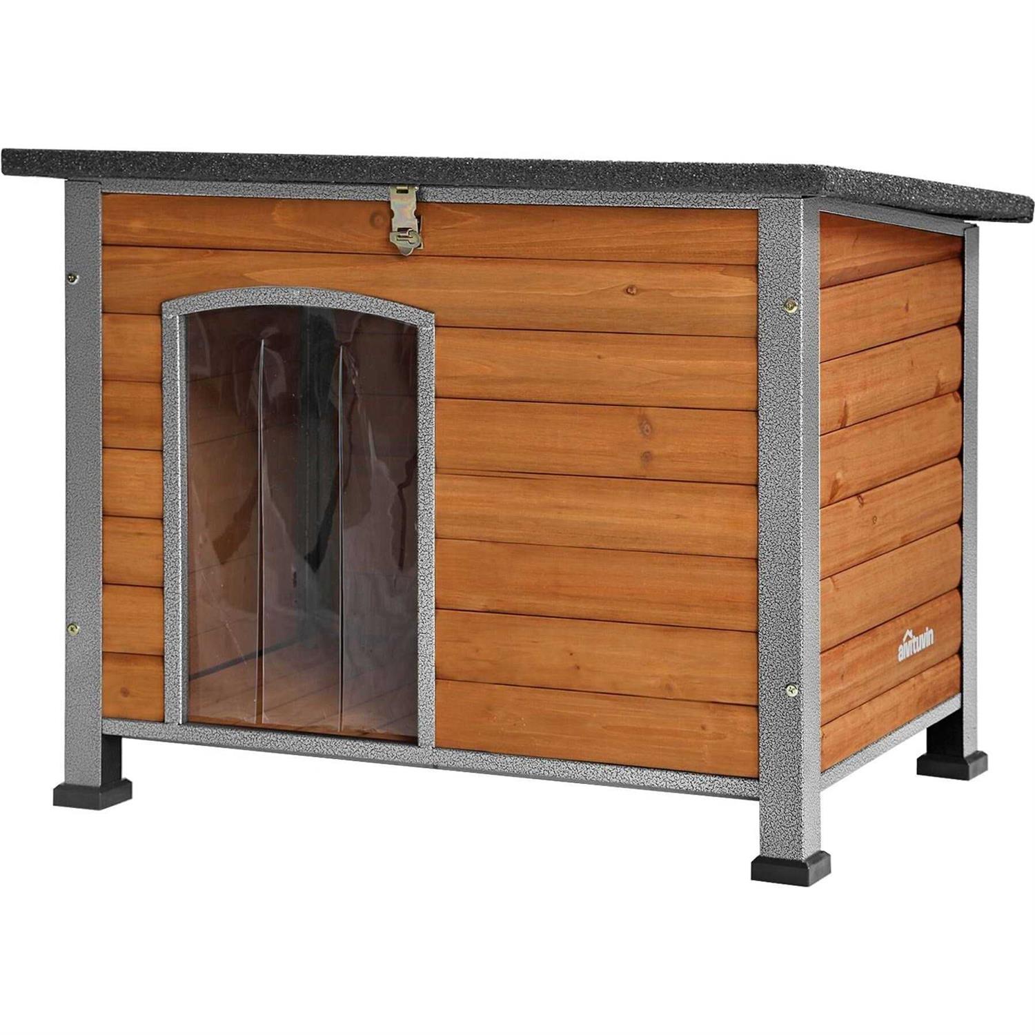 aivituvin Wooden Heavy-Duty Dog Crates House with Strong Iron Frame - Healthber