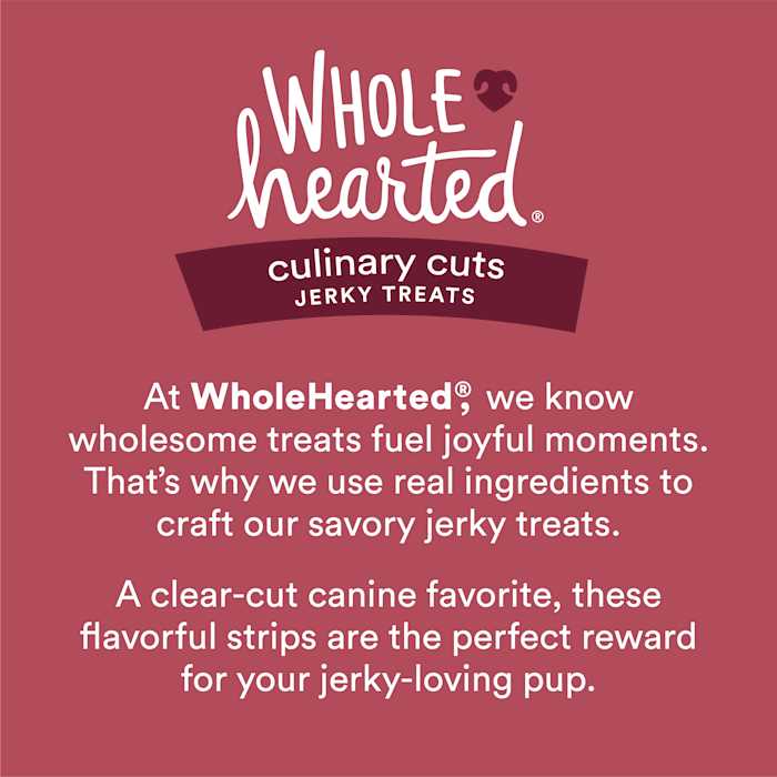 WholeHearted Culinary Cuts Recipe Jerky Dog Treats - Healthber