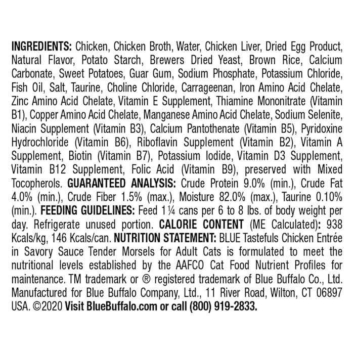 Blue Buffalo Tastefuls Cat Food Entree - Healthber