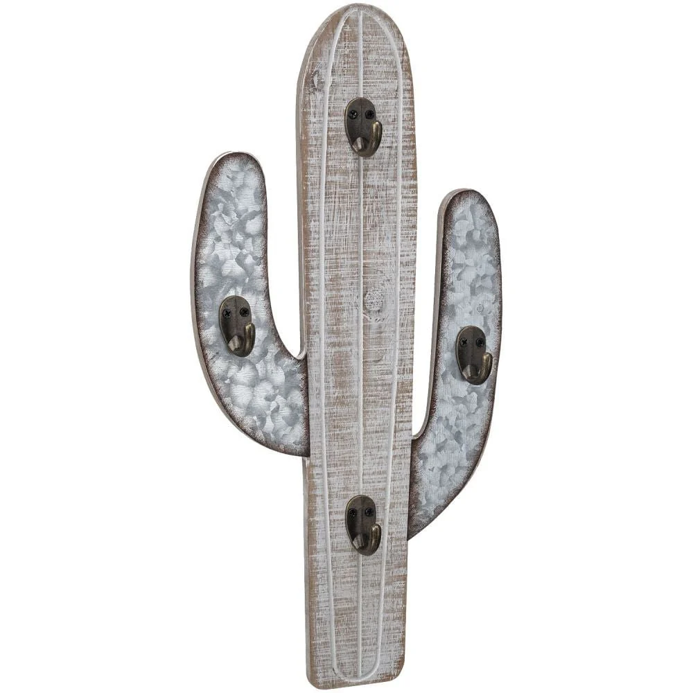 White Wash Cactus Hook, Small - Healthber