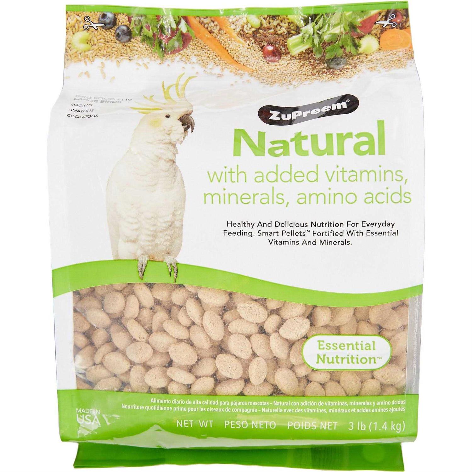 Zupreem Natural Large Bird Food - Healthber
