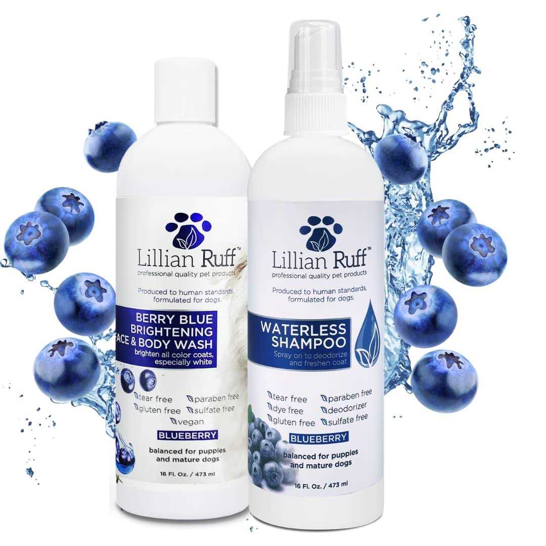 Lillian Ruff Berry Blue Brightening Face and Body Wash for Dogs and Cats - Healthber
