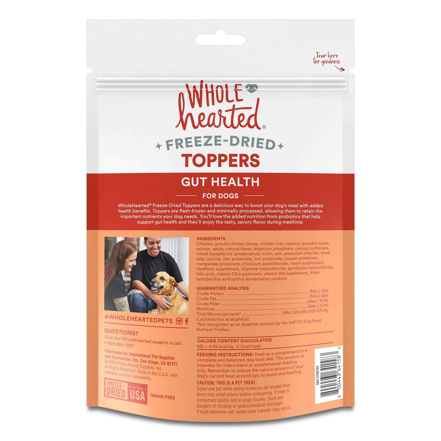 WholeHearted Freeze-Dried Health Dog Food Toppers - Healthber