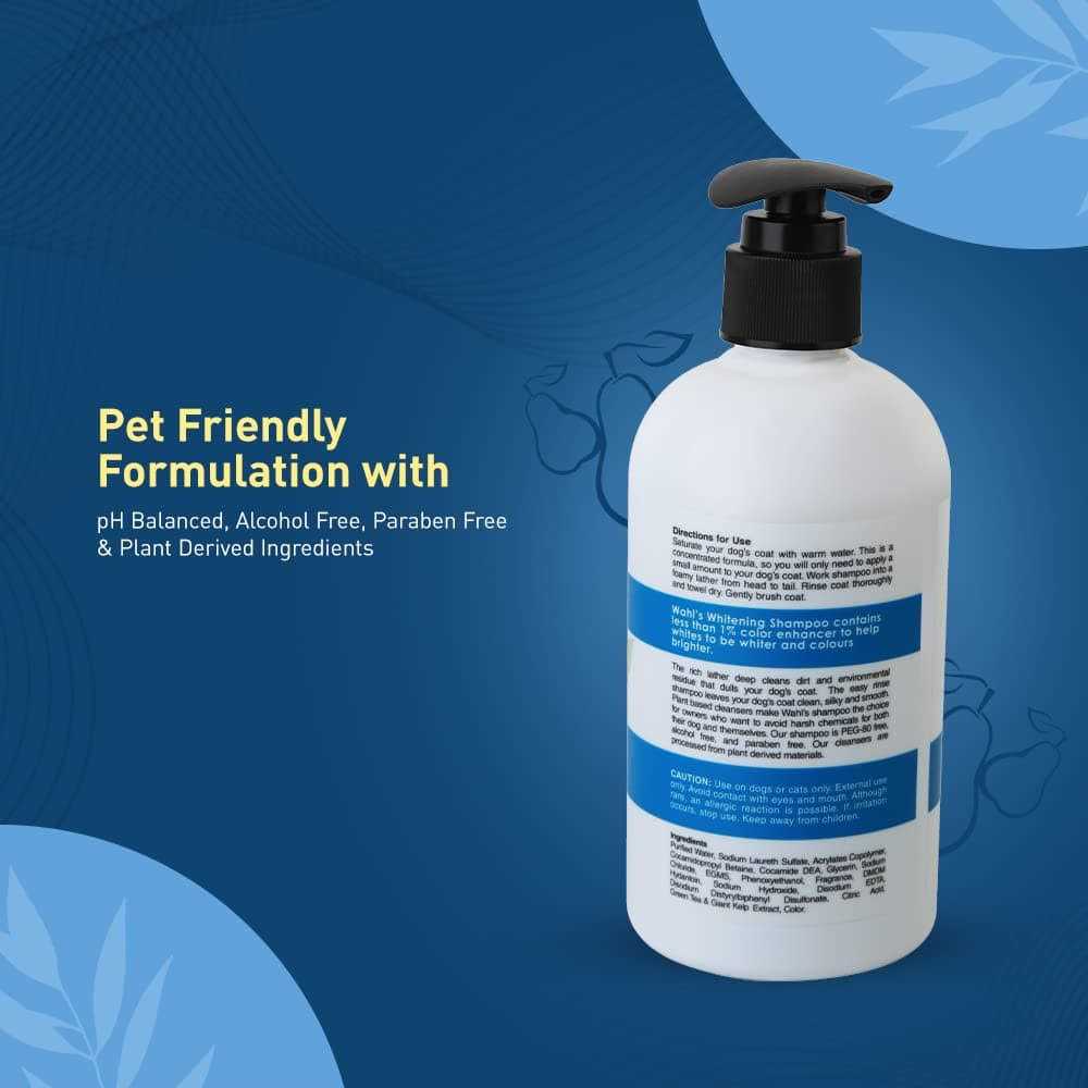 Wahl White Pear Brightening Shampoo for Pets Whitening & Animal Odor Control with Silky Smooth Results for Grooming Dirty Dogs - Healthber