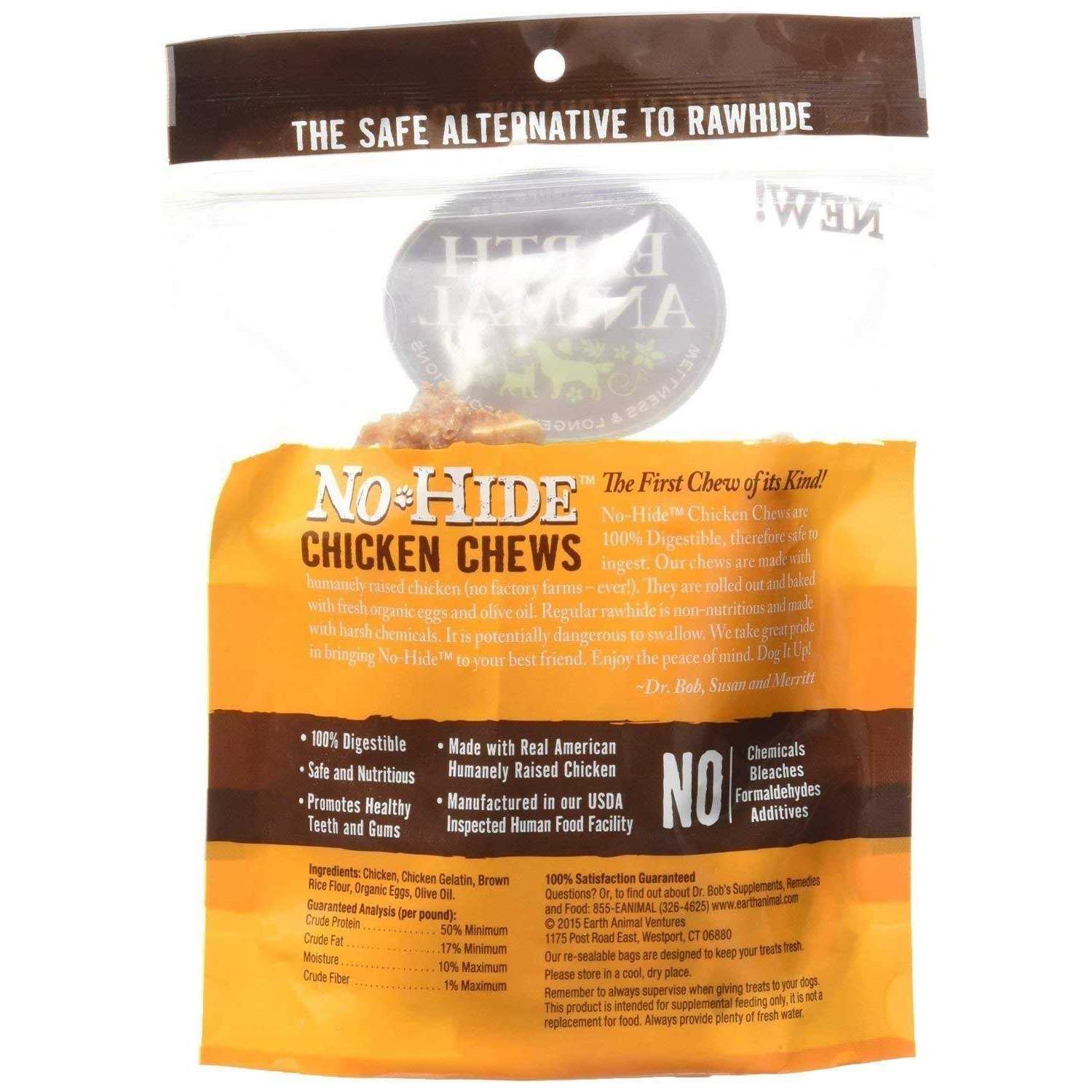 Earth Animal No Hide Chicken Chews - Healthber