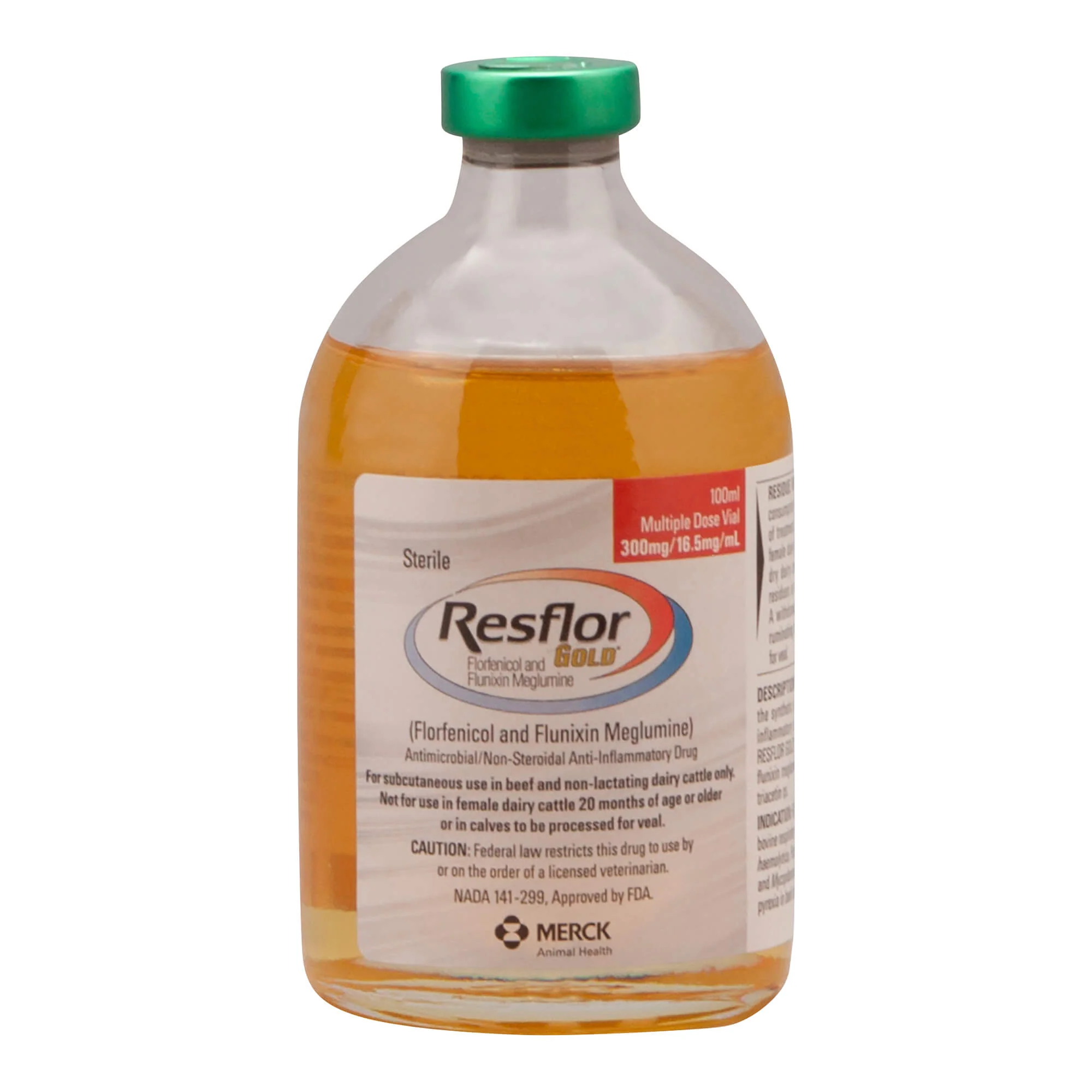 Rx Resflor Gold (florfenicol & flunixin meglumine) for Cattle - Healthber