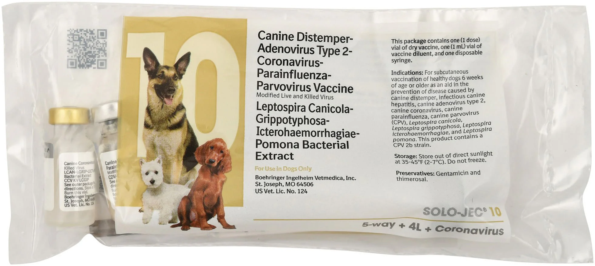 Solo-Jec 10 (10-Way Dog Vaccine), Single Dose - Healthber