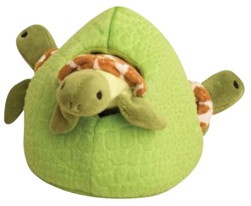 Snugarooz 4 Piece Hide & Seek Turtle Reef Squeaker Dog Toy - Healthber
