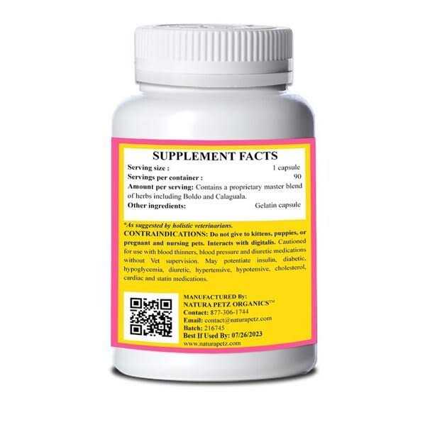 Natura Petz Organics PANCREA RIGHTIS MAX Support* Capsules Pancreas Inflammation & Flow Support Dogs Cats* - Healthber