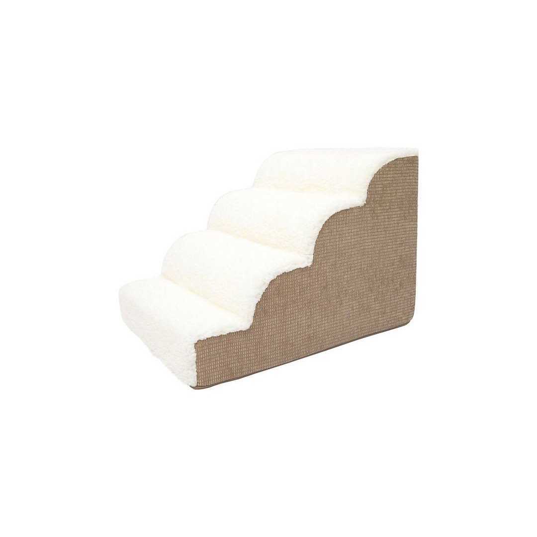 Precious Tails High Density Foam Scalloped Sherpa Top 4 Steps - Healthber
