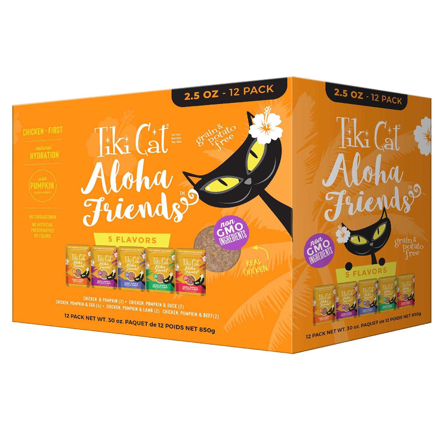Tiki Cat Aloha Friends Chicken Variety Pack Grain-Free Wet Cat Food - Healthber