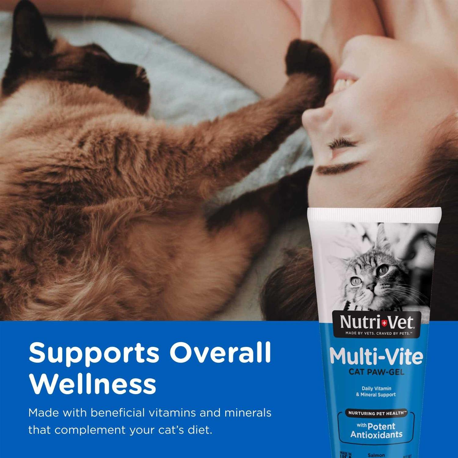 Nutri-Vet Multi-Vite Paw-Gel for Cats - Healthber