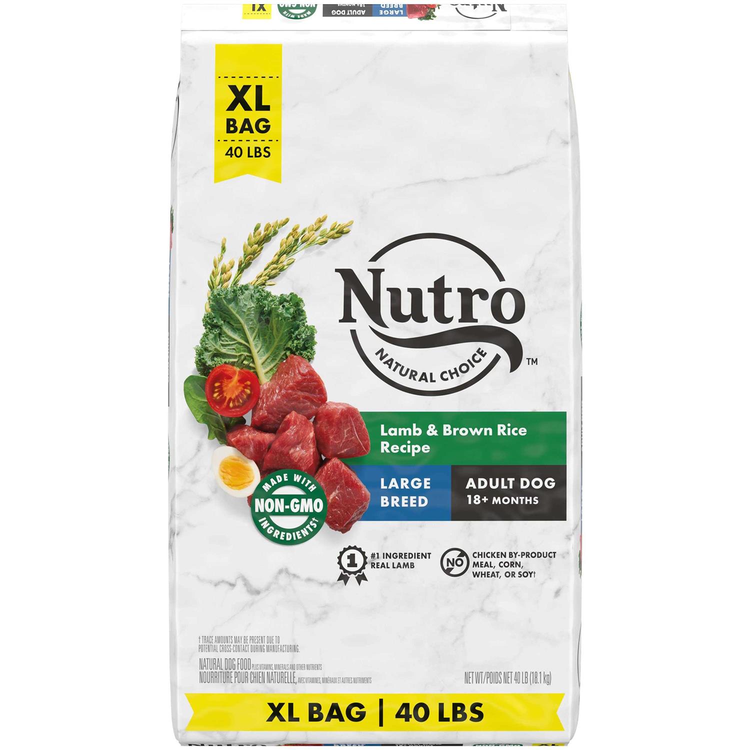 Nutro Natural Choice Large Breed Adult Lamb & Rice Dry Dog Food - Healthber