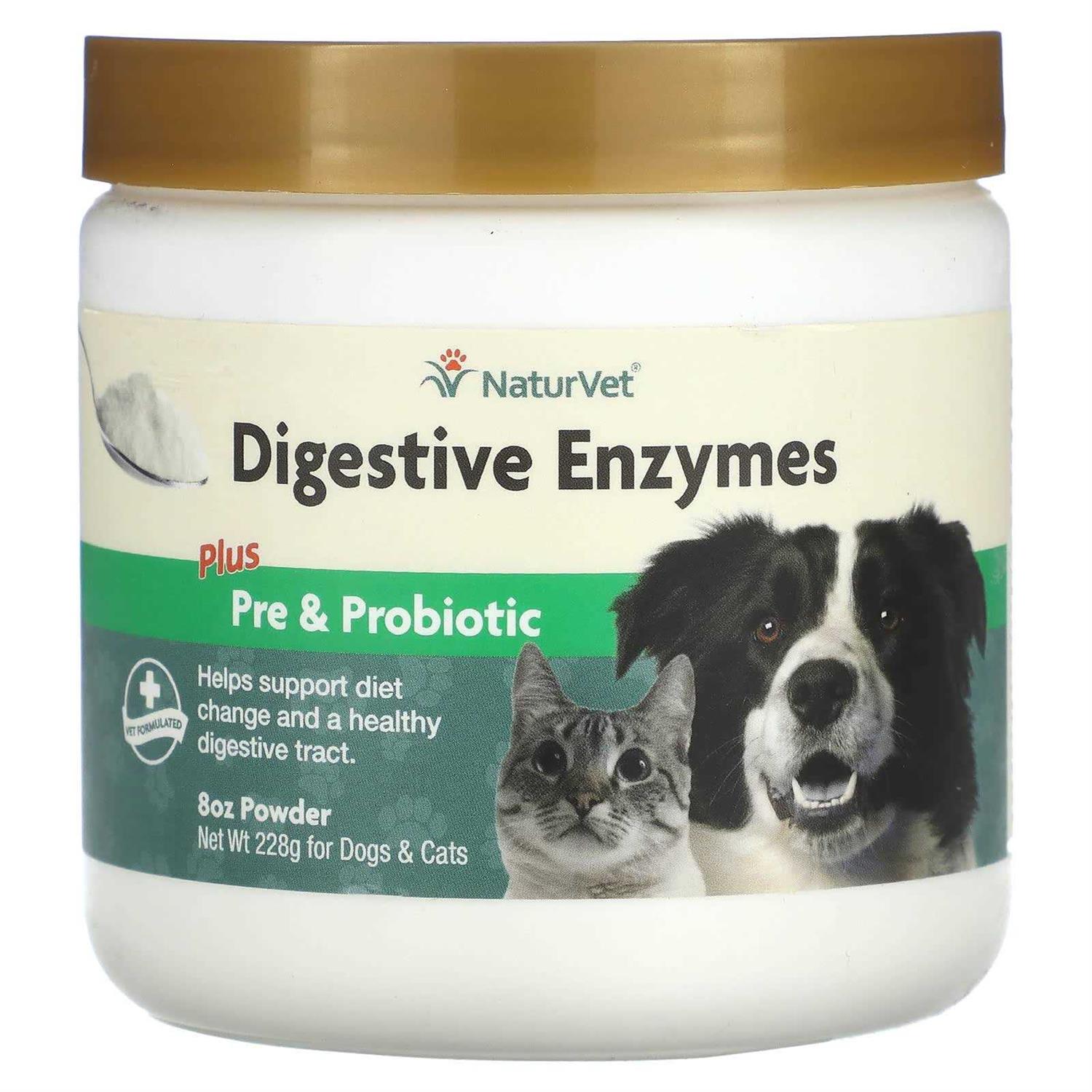 NaturVet Digestive Enzymes Powder - Healthber