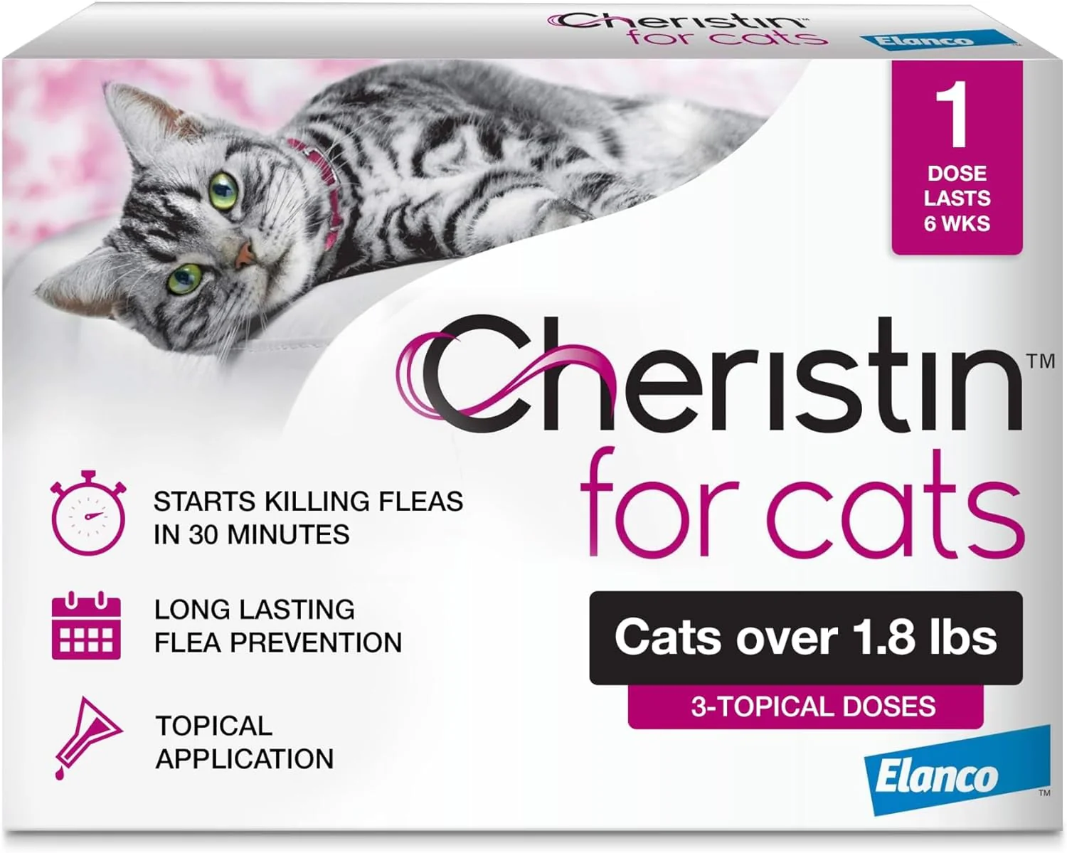 Cheristin Topical Flea Treatment for Cats - Healthber