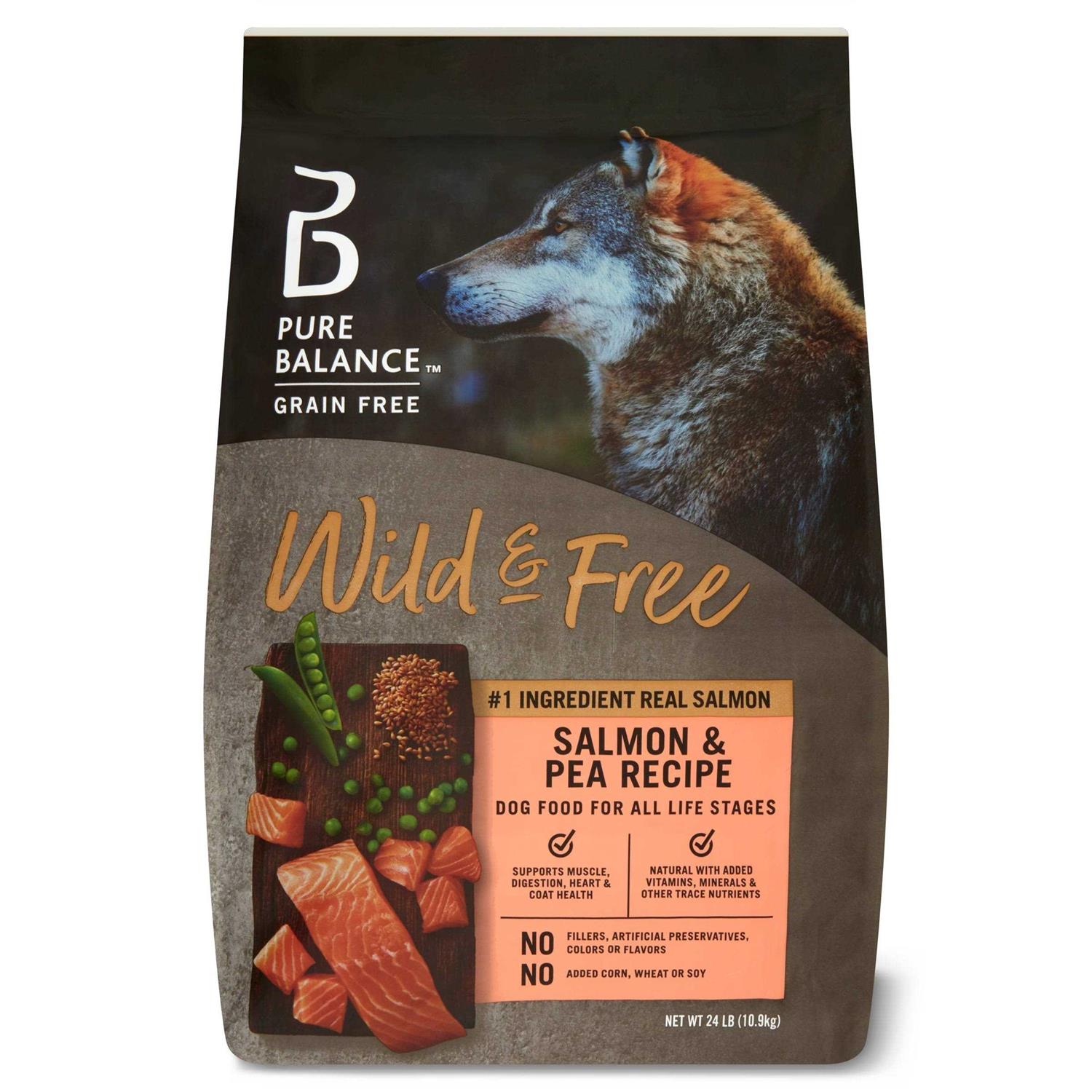 Pure Balance Wild & Free Salmon & Pea Recipe Dry Dog Food - Healthber