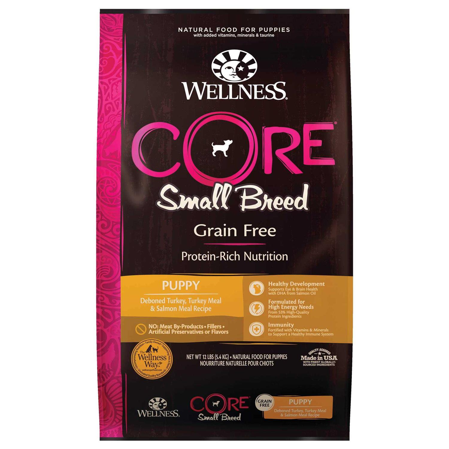 Wellness CORE Natural Grain Free Small Breed Dry Puppy Food - Healthber