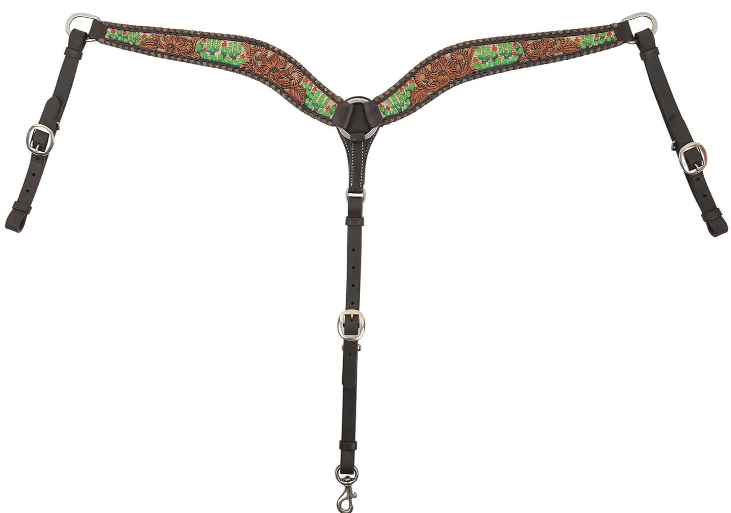 Circle Y Cactus Country Breast Collar - Healthber