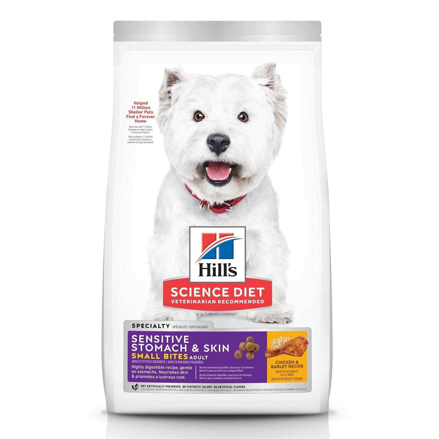 Hill’s Science Diet Adult Sensitive Stomach & Skin Small Bites Dry Dog Food - Healthber