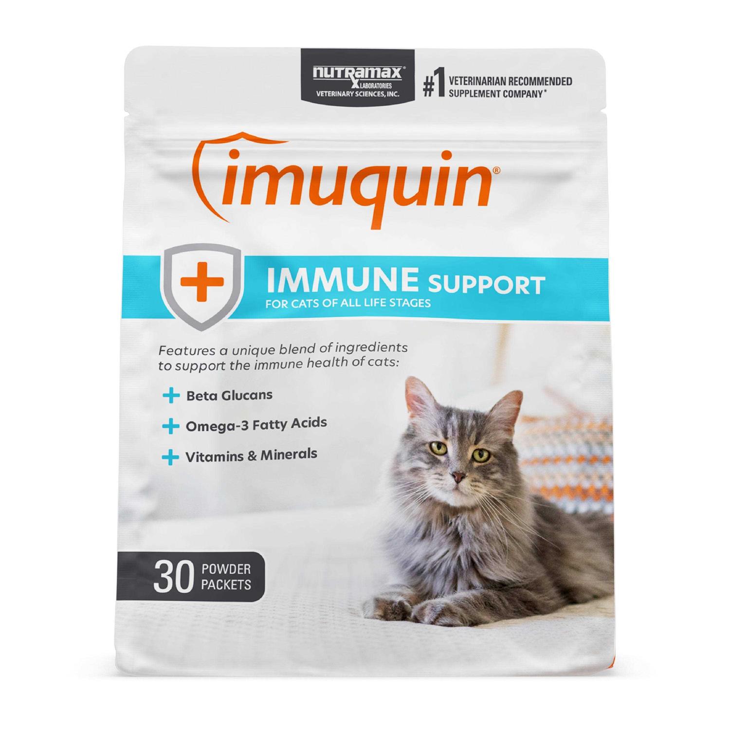 Nutramax Imuquin Immune Health Supplement Powder for Cats - Healthber