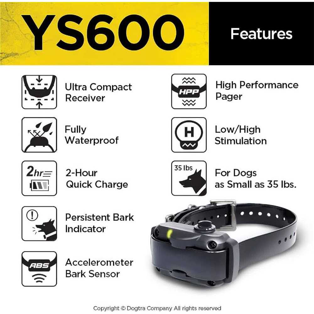 Dogtra YS600 No Bark Collar - Healthber
