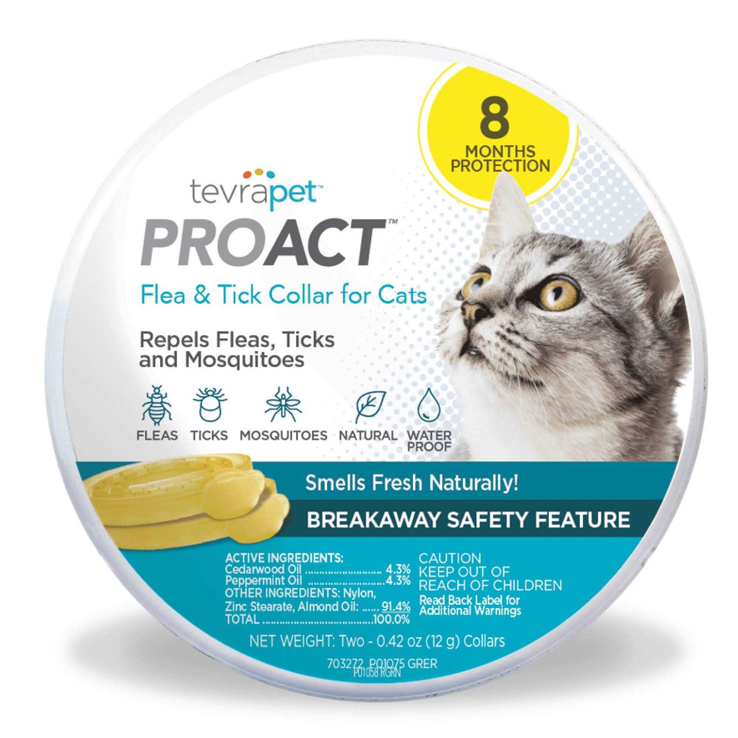 TevraPet Activate II Flea & Tick Collar for Cats - Healthber