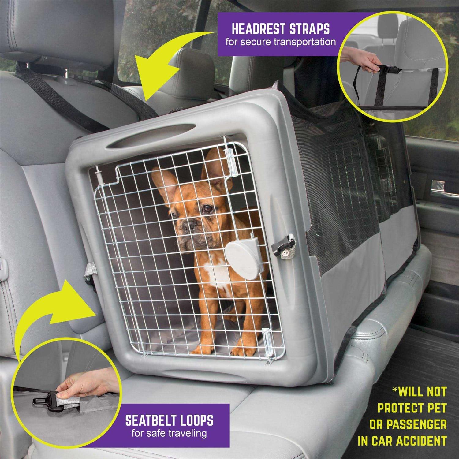 SPORT Pet Dog & Cat Car Seat Crate - Healthber