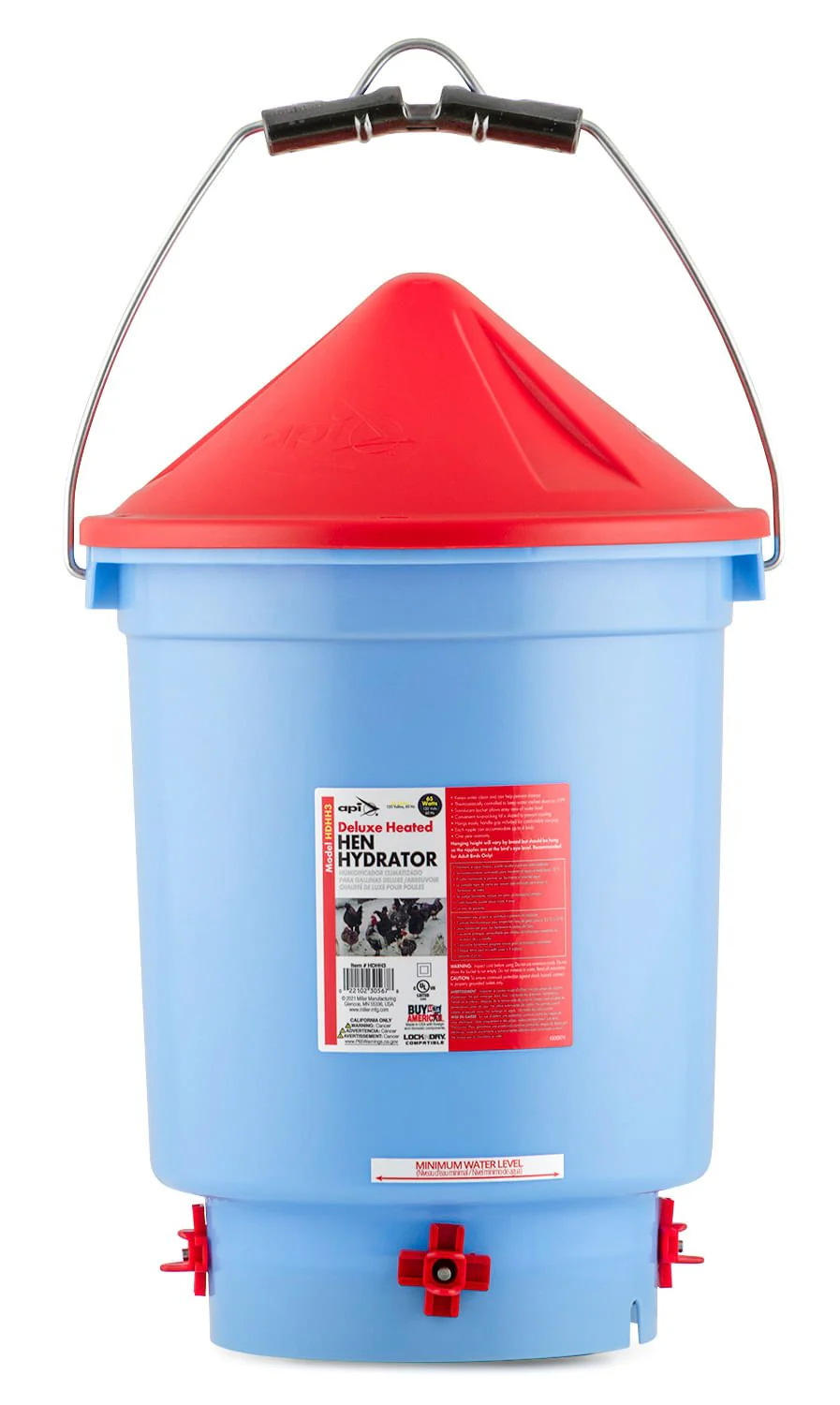 Little Giant Heated Deluxe Hen Hydrator, 3 gal - Healthber