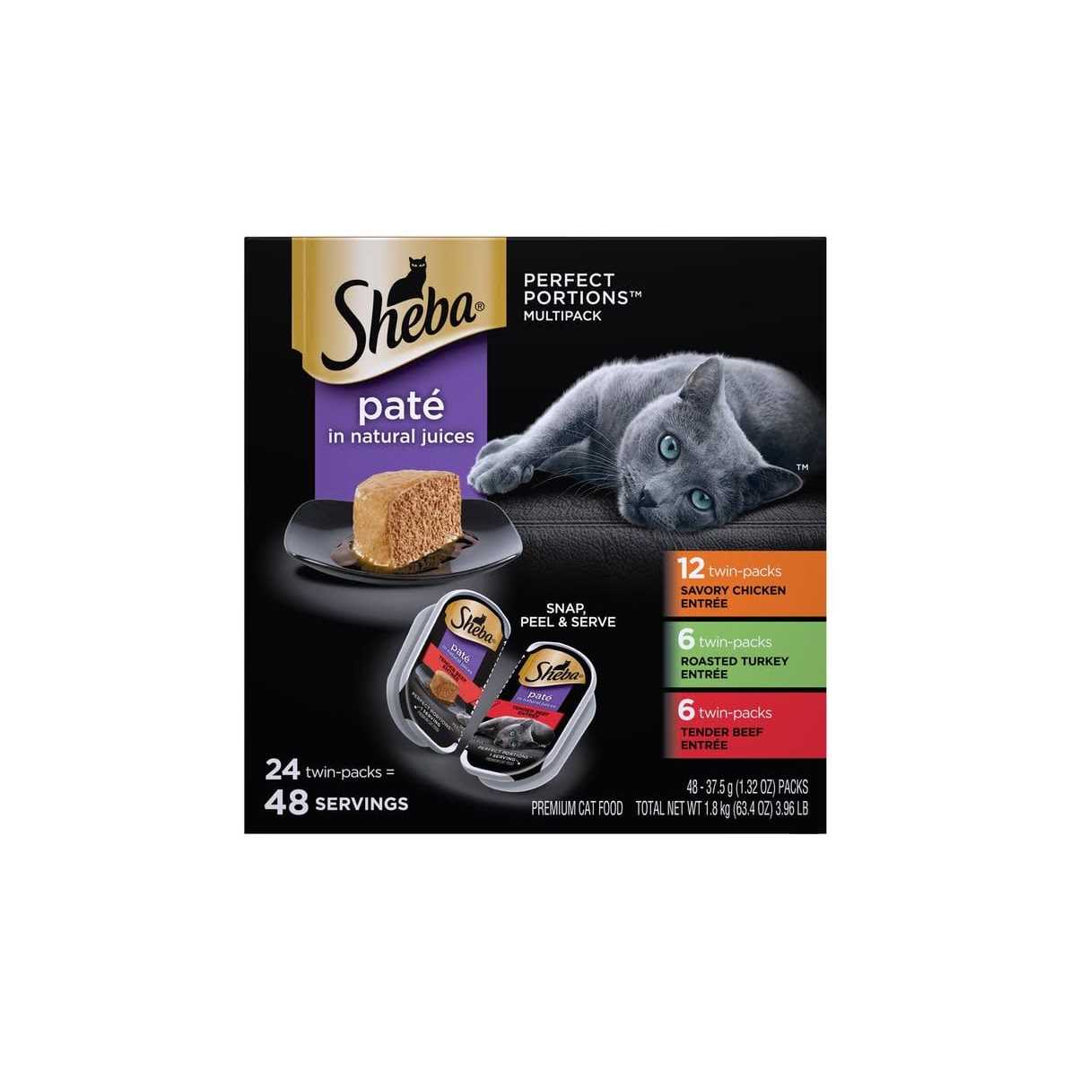 Sheba Perfect Portions Premium Paté Cat Canned Food - Healthber