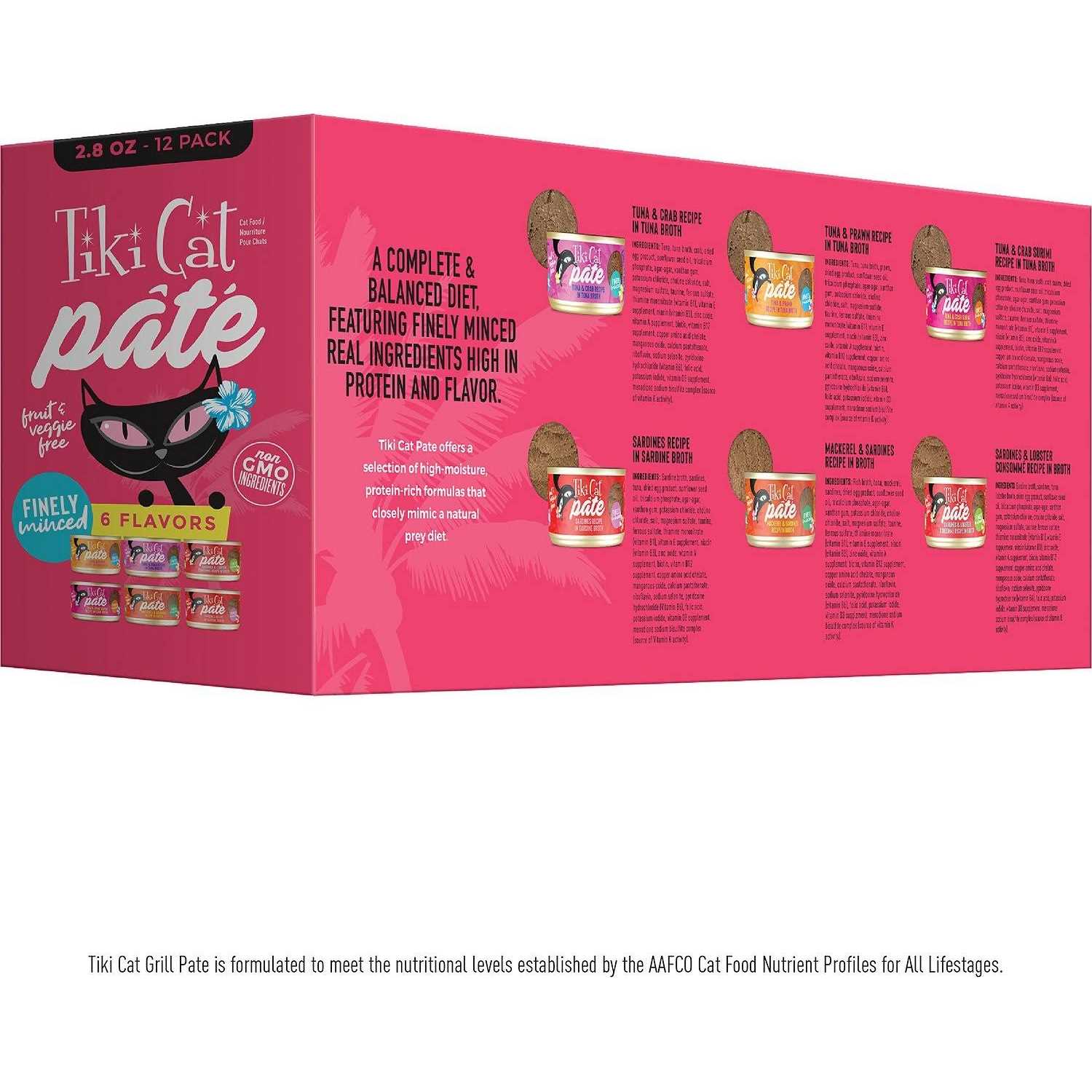 Tiki Cat Grill Pate Variety Pack Wet Cat Food - Healthber