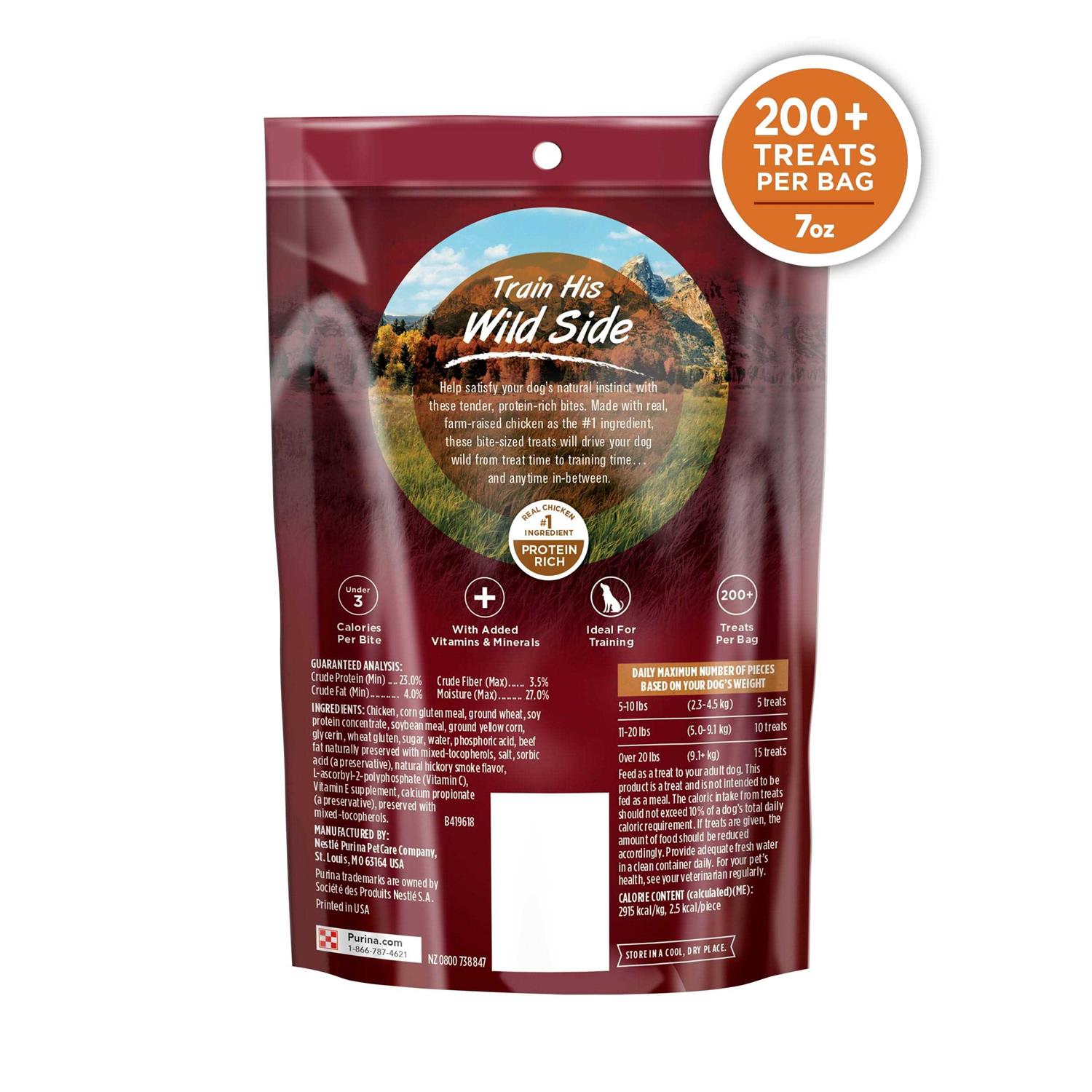 Purina One Dog Training Treats True Instinct Bites with Farm-Raised Chicken - Healthber