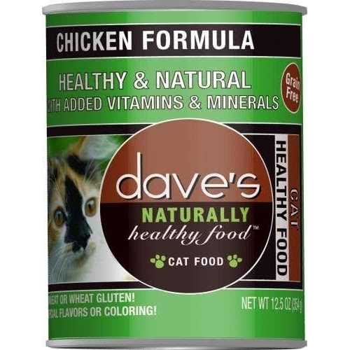 Dave’s Food Naturally Healthy Chicken Formula Canned Cat - Healthber