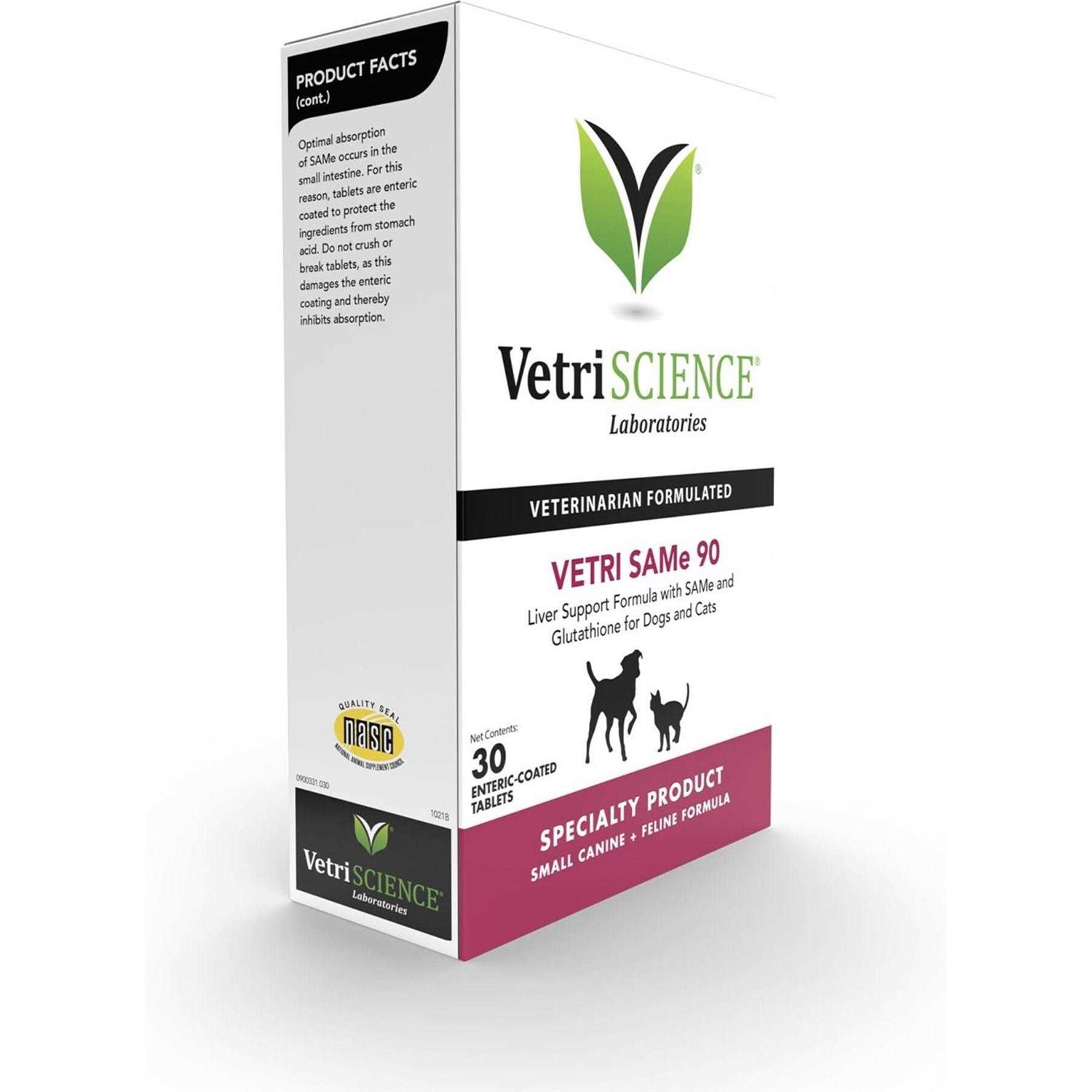 VetriScience Vetri-SAMe 90 mg Liver Support for Dogs & Cats - Healthber