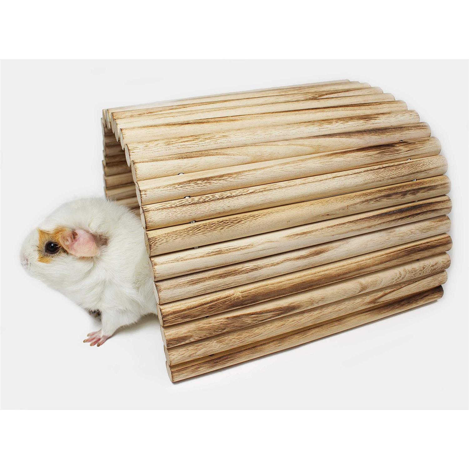 Pulse Brands Flexible Wood Hideout Extra Large House Tunnel Ramp - Healthber