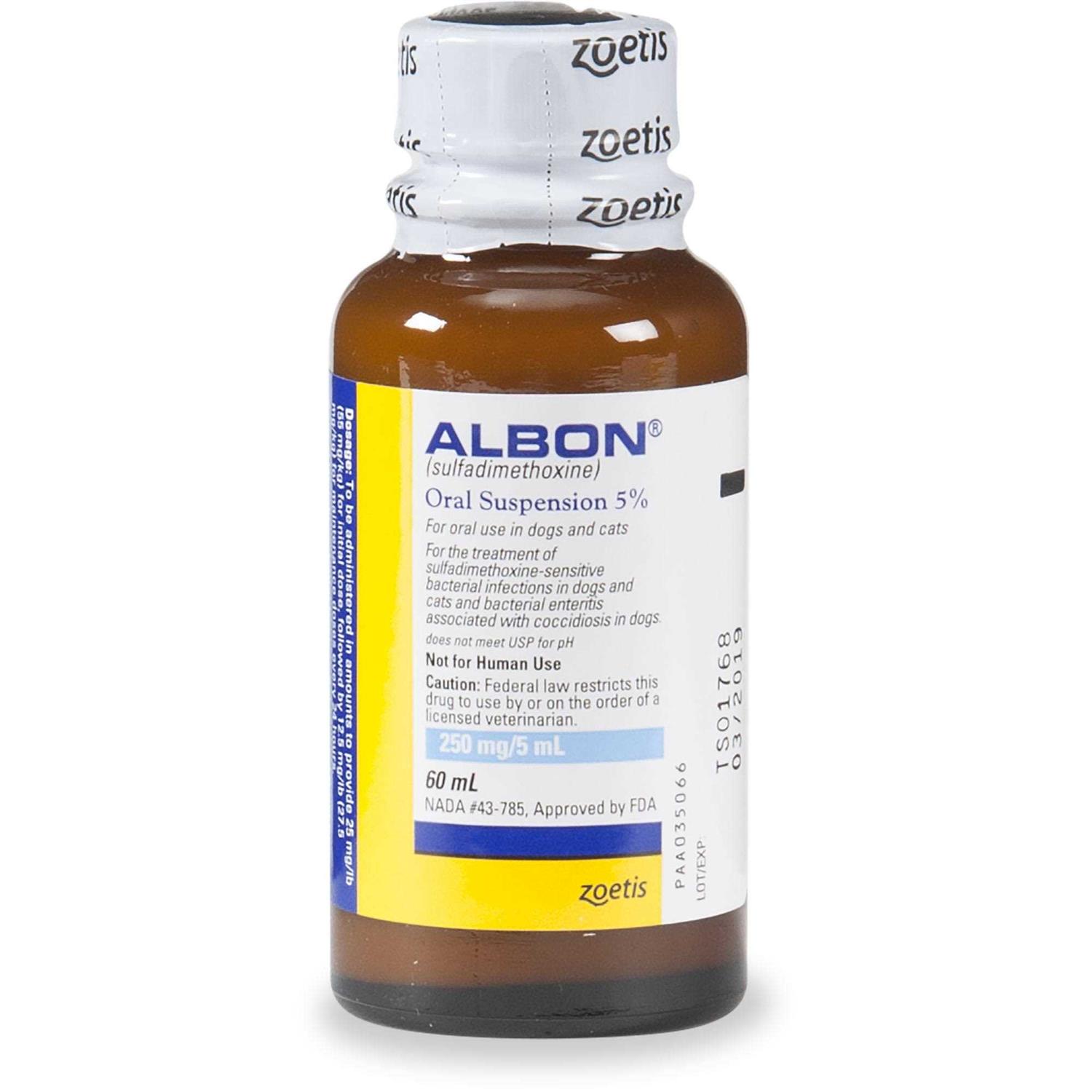 Albon 5% Oral Suspension - Healthber